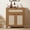 Dark Oak, variant on Juiluna Buffet Cabinet with 2 Doors and Drawer, Large Coffee Bar Table Rattan Sideboard Cabinet with Adjustable Shelves, Coffee Bar Station Table, Boho Wood Cupboard for Kitchen and Dining Room