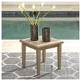 thumbnail image 2 of Bowery Hill Square Contemporary Wood Patio End Table in Brown, 2 of 7