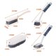 thumbnail image 4 of Juego de cepillos de limpieza multiusos, 4 piezas, juego de fregado, empuñaduras, cepillo para platos, cepillo para esquinas, cepillo de limpieza para Kithchen, baño, tocador, 4 of 5