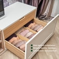 thumbnail image 7 of 4 Pack Bamboo Drawer Dividers, Adjustable Length from 12 Inch to 17 Inch, Expandable Kitchen Drawer Organizer, Drawer Organization Separators for Clothes, Kitchen, Bedroom, Dresser, Office (Beige), 7 of 7