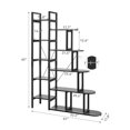 thumbnail image 7 of DWVO 5 Tiers L Shape Shelf Corner Bookcases and Bookshelves Display Book Shelves for Living Room Bedroom Home Office, 7 of 7