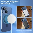 thumbnail image 4 of Magnetic Phone Case for iPhone 13 Puls [Full Camera Protection] [Compatible with Mag-Safe] Soft Plating Shockproof Anti-Fingerprint Phone Case Cover - blue, 4 of 7