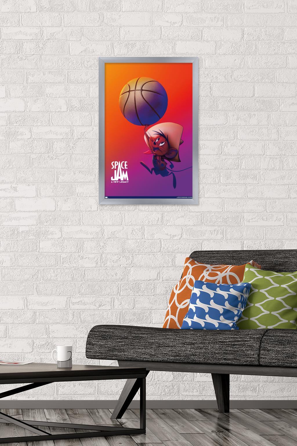 Space Jam: A New Legacy - Speedy Gonzales One Sheet Wall Poster, 14.725" x 22.375", Framed
