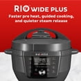 thumbnail image 4 of Instant Pot RIO Wide Plus, 7.5 Quarts 35% Larger Cooking Surface, WhisperQuiet Steam Release, 9-in-1 Electric Multi-Cooker, Pressure Slow Cooker, Rice Cooker, Steamer, Sauté, Cake & Warmer, XL, 4 of 5