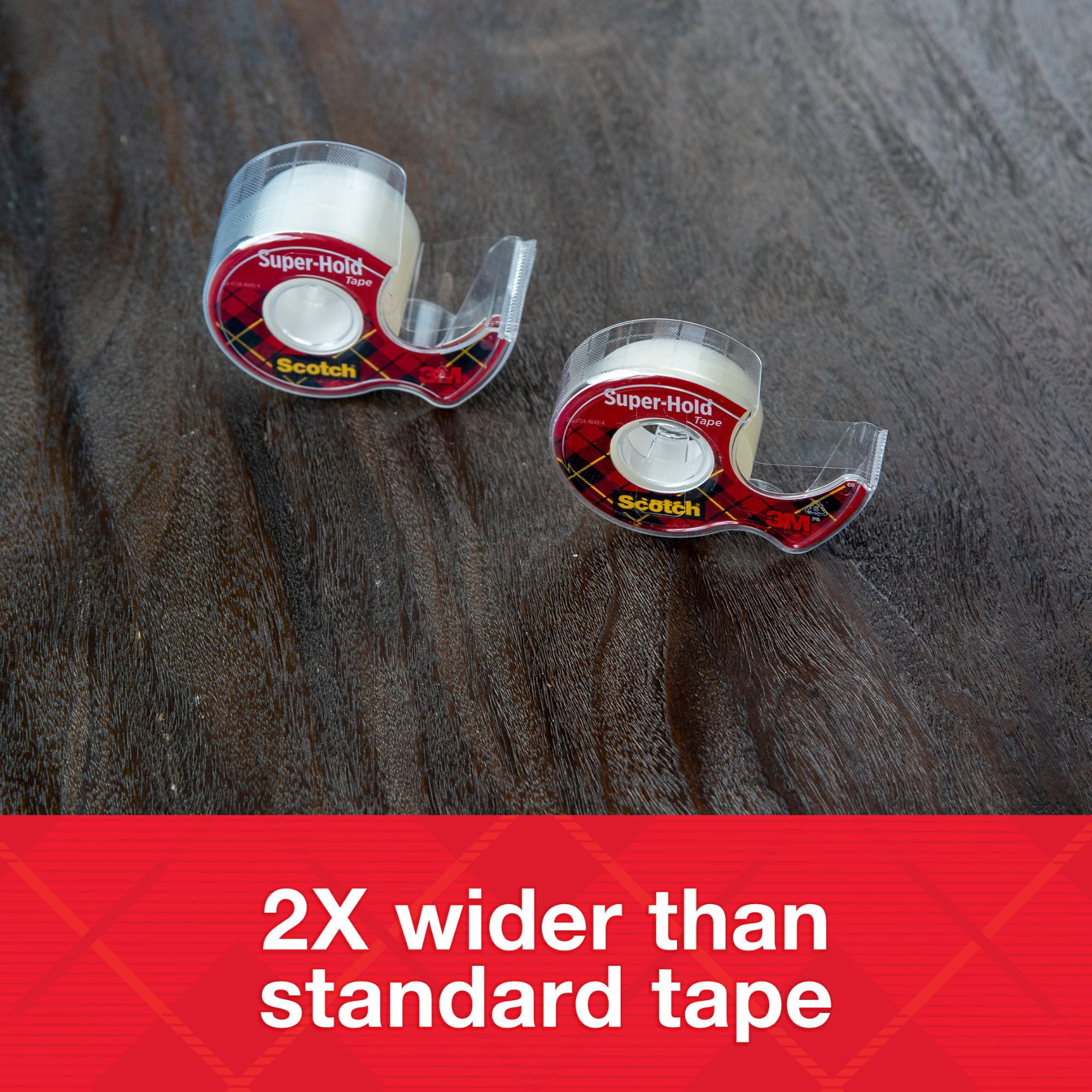 Scotch Super-Hold Film Tape [Wide]: 1-1/2 in. x 650 in. (Clear) [6-pack]