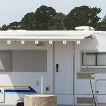 Luxshiny Set of 6 White Polyester Awning Light Clips for Outdoor Decoration and Hanging Lights