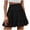 Black, variant on Womens Boho Ruffle Tiered Skorts High Waist Mini Skirts Boho Beach Short Skirts Flowy Mini Skorts Skirts Casual Golf Tennis Crochet Shorts