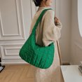thumbnail image 4 of Sywqhk Bolso De Hombro A Cuadros Retro Mujer Nylon Pure Color Crossbody Bolsos (Verde) Sywqhk Para estrenar, 4 of 9