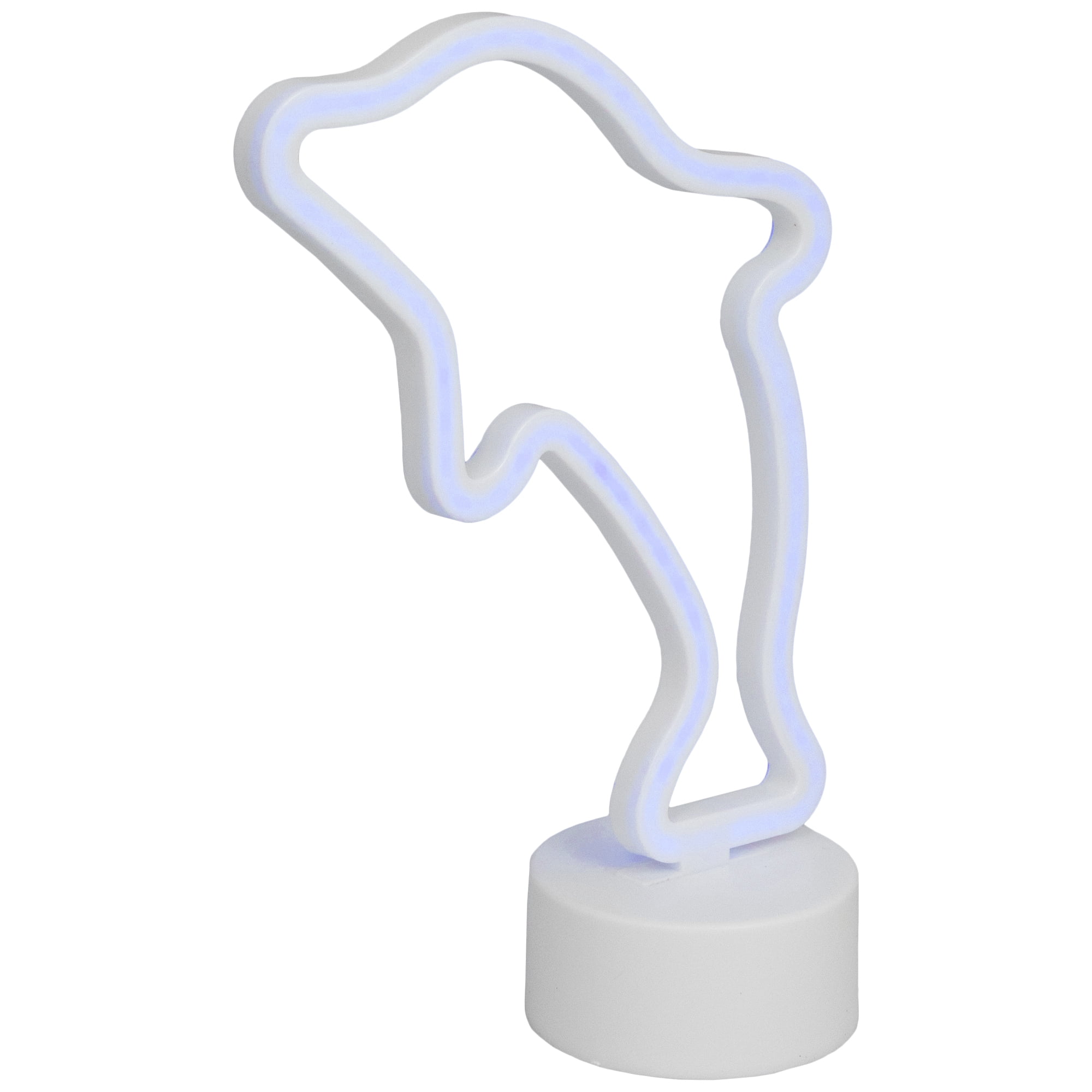 10.25" Blue Dolphin LED Neon Style Table Sign