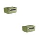 thumbnail image 2 of Bewildely Caja organizadora ABS: maximice su espacio y minimice su desorden Caja de almacenamiento de múltiples capas Caja organizadora de Aguacate verde Primer piso 2piezas, 2 of 6