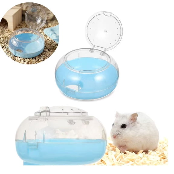 Renyuanyuan Plastic Hamster Bath Container with Tunnel, Sand Bath for Small Pets, Hamsters, Gerbils, Mice