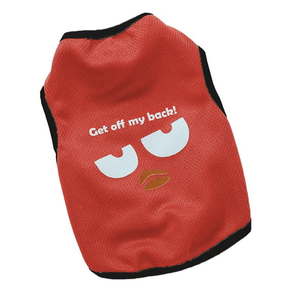 Reheyre Dog Vest,Cartoon Print Round Collar Exquisite Hemming Thin Pet Vest Dog Clothes Small Puppy Sleeveless T-shirt