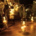 thumbnail image 4 of Bola de pelo para árbol de Navidad, decoración de copos de nieve, cadena de luces para botellas de los deseos, decoración navideña para interiores, luz a batería, 4 of 6