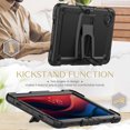 thumbnail image 5 of for Lenovo Tab M10 (3rd Gen) 10.1 TB-328F Case with PET Screen Protector + Pencil Holder + Stand + Shoulder Strap | Heavy Duty Protection 3 Layer Silicone PC Case | Black, 5 of 8
