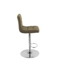 thumbnail image 4 of CorLiving Mid Back Square Panel Fabric Adjustable Barstool, set of 2, 4 of 9