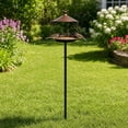thumbnail image 2 of Bird Feeders for Outdoors Squirrel Proof,Metal Bird Feeder,Squirrel Proof Wrought Iron Bird Feeder, Ground Insert Metal Outdoor Feeding Station for Garden Courtyard Small Wild Birds(Bronze 36.6in), 2 of 7