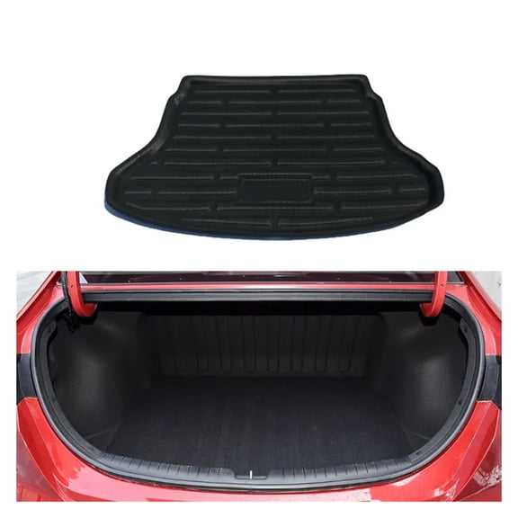 Car Trunk Mat Compatible for Hyundai Accent Verna HC Solaris 2018~2023 Luggage Waterproof Rug Cargo Boot Pad Liner Carpet Cover Accessories