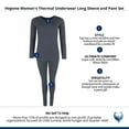 thumbnail image 5 of CTM  Thermal Underwear Long Sleeve and Pant Set (Women), 5 of 5