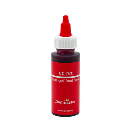 Chefmaster by US Cake Supply 2.3-Ounce Red Red Liqua-Gel Cake Food