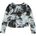 thumbnail image 2 of bar III Blusa floral para mujer, Púrpura, Mediana bar III Pull-over, 2 of 2