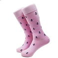 thumbnail image 1 of SummerTies Anchor Mens Dress Socks - Navy on Pink, 1 of 2