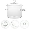 thumbnail image 6 of CATIEBYE Clear Glass Pot High Borosilicate Glass Multi Functional Friends Cooking at Home 1Pack, 6 of 6