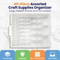 thumbnail image 3 of Elizabeth Ward Bead Storage Solutions 45 Piece Craft Supplies Organizer (2 Pack), 3 of 5