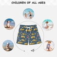 thumbnail image 6 of Yellow Truck Tractor Pattern Swim Trunks Quick Dry Beach Pool Board Shorts Lightweight Stylish Print Sizes 2T to XL, 6 of 8