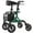 Green, variant on MAXWALK All-Terrain Rollator Walker for Seniors, 10" Rubber Wheels Foldable Walker with Padded Seat, Adjustable Mobility Walking Aid, Red