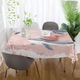 thumbnail image 6 of BZSMCE Square Tablecloth Cute Blue Whale in Snow Pattern Tableclothes, 6 of 9