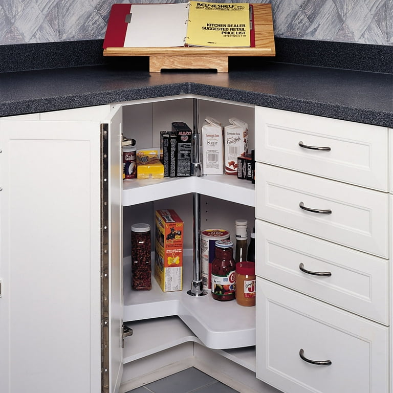 Free Shipping! Rev-A-Shelf 32'' Kidney-Shaped Lazy Susan Corner