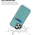 thumbnail image 6 of REQO Compatible with iPhone 12 Pro Max Case Wallet with Credit Card Holder, Premium Leather Magnetic Clasp Kickstand Heavy Duty Protective Cover for iPhone 12 Pro Max 6.7 Inch(Mint Green), 6 of 7