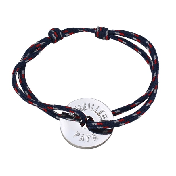 KAKOWELY 1 pulsera sencilla tejida a mano con letras de moda, regalo para el Día del Padre
