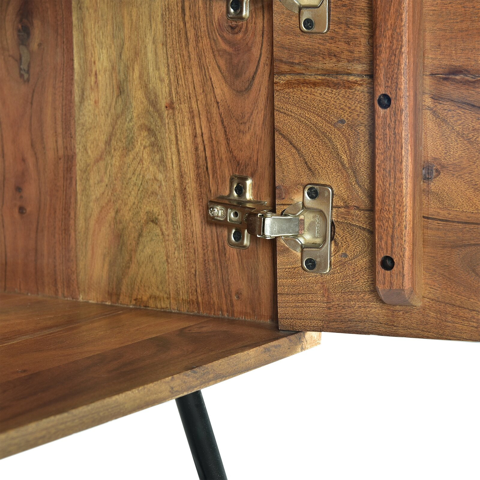 Quijada solid shop wood tv stand