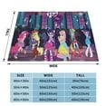 thumbnail image 4 of My Lit-Tle Pony Fleece Blanket Super Soft Cozy Throw Blanket Fuzzy Comfy Flannel Blanket Warm Plush Blankets And Throws For Couch, Sofa, Bed 60"X50", 4 of 7