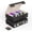 Black&Gold, variant on MTG Storage Box 4-Row with Handle, MTG Deck Box Holds 3000+ Trading Cards with Portable Handle Dice Tray, Commander Storage Card Case for Top Loaders TCG PTCG Sport Card(Black&Purple)