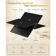 thumbnail image 3 of 15.6" FHD Gaming Laptop, 8 Cores AMD Ryzen 7 Pro 6850U 32GB LPDDR5 RAM 1TB SSD (Beat i7-1360P Up to 4.7GHz) AMD Radeon 680M GPU IPS FHD Computer with 100W Type-C Backlit Keyboard Fingerprint Black, 3 of 7