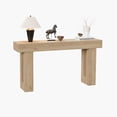 thumbnail image 1 of Ourlova 63 inch Farmhouse Wood Console Table with Slim Rectangular Design Natural, 1 of 7