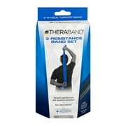 Latex free Resistance Bands by Theraband, Advanced, 3 Ea, 6 Pack