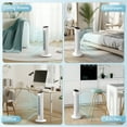 thumbnail image 7 of KISSAIR 30" Tower Fan with Remote, 3 Speeds, 2 Modes, LED Display, 15H Timer, 85° Oscillating, Bladeless Quiet Fan for Bedroom, Home & Office, White, 7 of 7