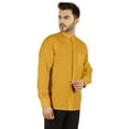 thumbnail image 3 of Bestman Solid Button-Down Shirt For Mens Chinese Collar Front Placket Formal Shirts, 3 of 7