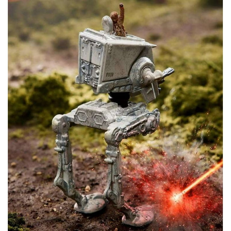 Mattel Hot Wheels Starships Select AT-ST with Chewbacca Play