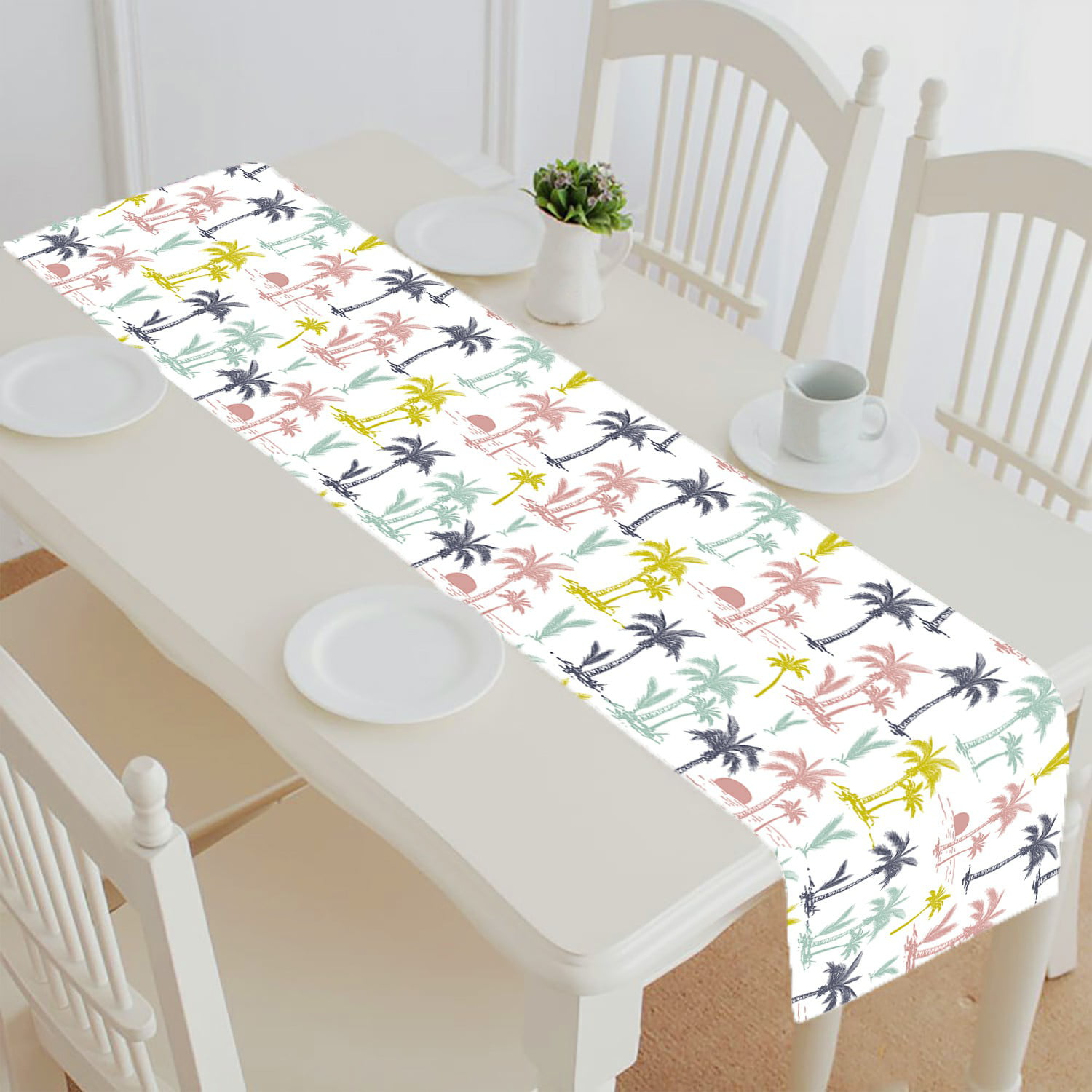 Cat On Roof Tablecloth Table Cloth for Rectangle Tables Waterproof Durable Flower Table Cover for Kitchen Dining Room 54 X 72 Inch