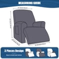 thumbnail image 3 of Funda para sillón reclinable TAOCOCO, 1 asiento, poliéster gris oscuro, 3 of 8
