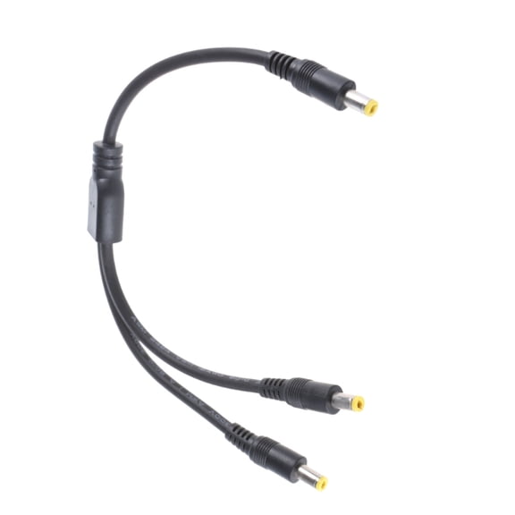 5.5x2.1mm/5.5x2.5mm Splitter Cable 1 Male to 2 Male Y Adapter Cord for Router