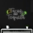 thumbnail image 3 of Handmadetneonsign Custom Tacos And Tequila Neon Sign, Quote Name LED Light, Bar Club Neon Light, 3 of 5