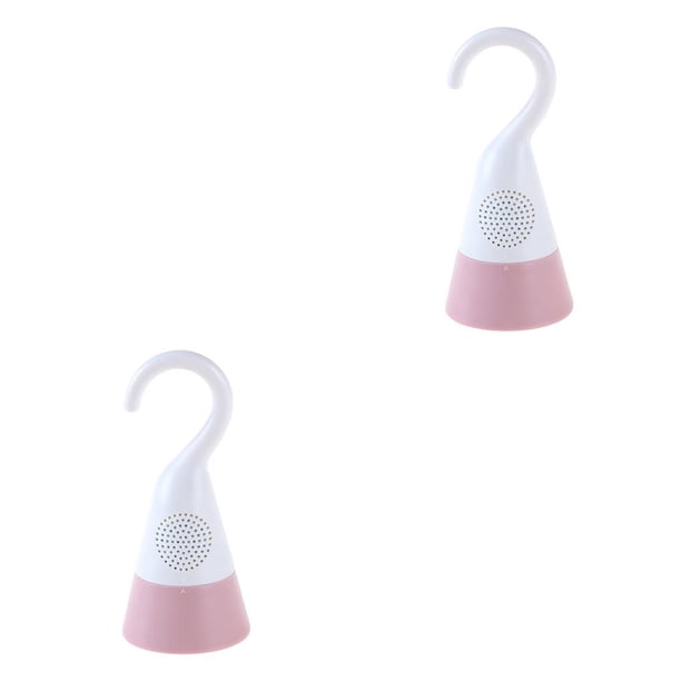 Inteprter Caja de absorción de humedad extraíble para armario, desodorante de diseño hueco de silicona ABS, ropa interior, deshumidificador, suministros Rosa 2piezas Inteprter CBP190070