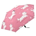 thumbnail image 3 of ALAZA Cute Dogs UPF 50+ Compact Folding Umbrella for Rain Travel Umbrella Packable, 3 of 8