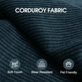 thumbnail image 5 of 78.8" Modular Sectional Sofa with Pillow, Back Support and Armrest, Convertible Floor Sofa Bed with Support Rods, Boneless Sleeper Couch for Living Room,Bedroom, Blue, 5 of 9