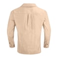 thumbnail image 4 of Yungyresw Denim Shirt Men Vintage Washed Casual Button Down Shrits Relaxed Fit Long Sleeve Workwear Shirt for Weekend, 4 of 4